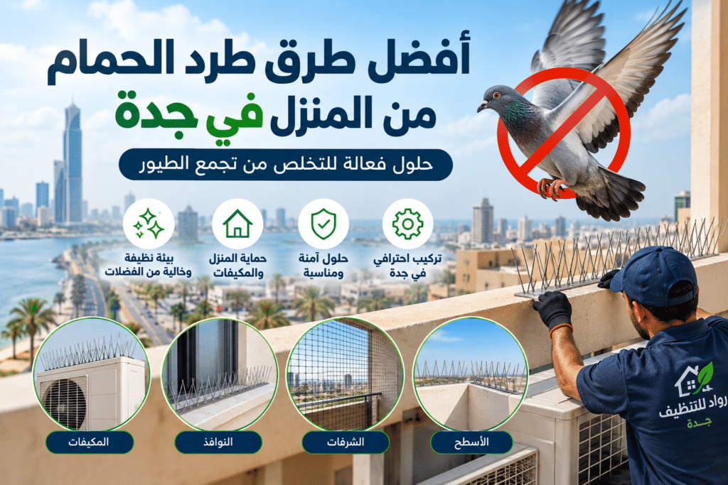 طرق طرد الحمام من المنزل