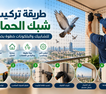 تركيب شبك الحمام